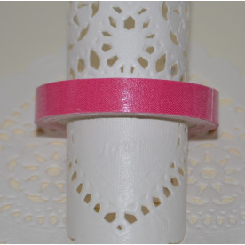 Лента тканевая на клеевой основе, ярко-розовая, 10 мм, 4 м