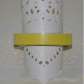 Лента тканевая на клеевой основе, желтая, 10 мм, 4 м