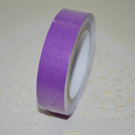 Лента тканевая на клеевой основе, фиолетовая, 10 мм, 4 м