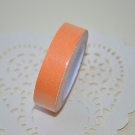 Лента тканевая на клеевой основе, оранжевая, 15 мм, 4 м