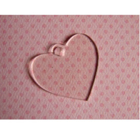 Фігурка з акрилу Тег "Серце", 1 шт.