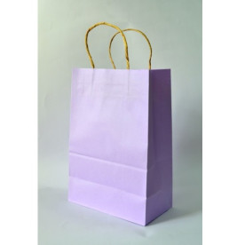 Крафт-пакет фіолетового кольору з ручкою, 1 шт, 29х12х20 см