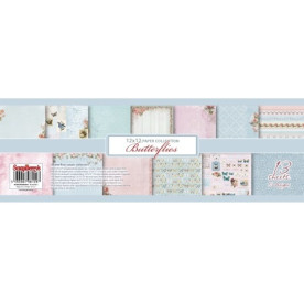 Набор бумаги Бабочки 30х30 см, англ., 13 листов от ScrapBerry's