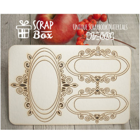 Набор чипбордов "Винтажные рамочки" №1, размер 100*150 мм от Scrapbox