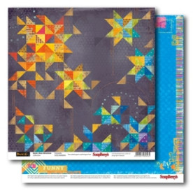 Двосторонній папір Феєрверк 30х30 см від ScrapBerry's