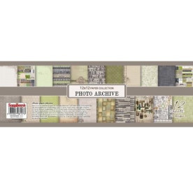 Набор бумаги Фотоархив 30х30 см, 12 листов от ScrapBerry's