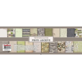 Набір паперу Фотоархів (англ.) 30х30 см, 12 аркушів від ScrapBerry's 