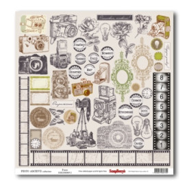 Односторонняя бумага Кадр 30х30 см от ScrapBerry's