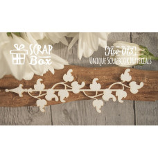 Чипборд бордюр "Вьющийся плющ", размер 100*34 мм от Scrapbox