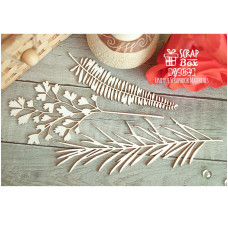 Чіпборд набір різних листочків, 3 шт, розмір 122 * 120 мм від Scrapbox