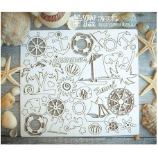 Чіпборд набір "Корабельний", розмір 205 * 183 мм від Scrapbox