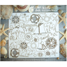 Чипборд набор "Корабельный", размер 205*183 мм от Scrapbox