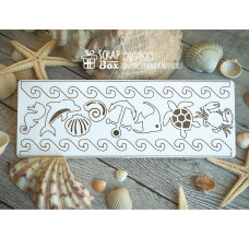 Чіпборд набір "Океан", розмір 150 * 55 мм від Scrapbox