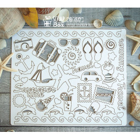 Чіпборд набір "Подорож", розмір 206 * 176 мм від Scrapbox