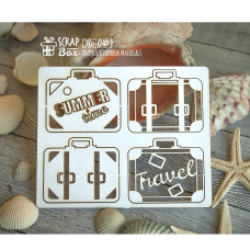 Чіпборд набір "Валізи", розмір 103 * 85 мм від Scrapbox