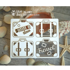 Чіпборд набір "Валізи", розмір 103 * 85 мм від Scrapbox
