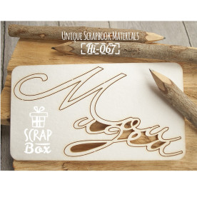 Чипборд надпись "Мои идеи", размер 128*70 мм от Scrapbox