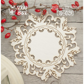 Чипборд "Кружевные рамки №3" , размер 98*98 мм от Scrapbox