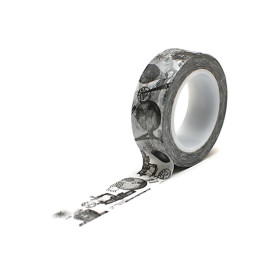 Паперовий скотч Vintage Travel 9 м, 15 мм від компанії Queen and Co