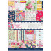 Большой набор бумаги и высечек Simply Floral А4  48 л от Papermania