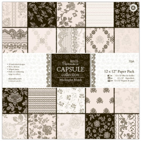 Набір паперу Midnight Blush Collection 30х30 см 32 листа від Papermania