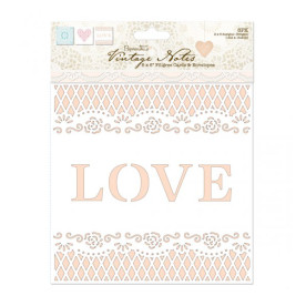 Набор открыток с конвертами 15х15 см, 6 шт (3 дизайна) Vintage Notes от Papermania