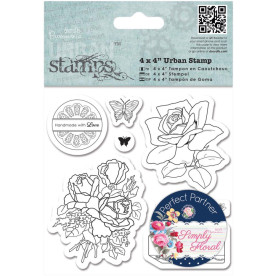 Набор штампов  Birthday Rose - Simply Floral 10х10 см, papermania