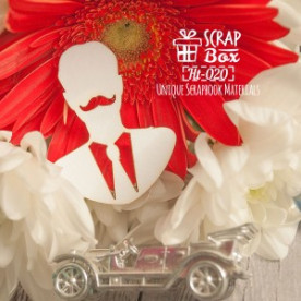 Чіпборд чоловічий силует №1, розмір 40 * 50 мм від Scrapbox