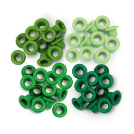 Люверси Standard Eyelets Green зелені 60 шт від We R Memory Keepers