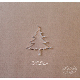 Акриловая Ёлка маленькая 5x5,5см от Katrin Craft