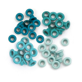 Люверсы Standard Eyelets Aqua голубые 60 шт от We R Memory Keepers