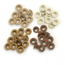 Люверси Standard Eyelets Brown коричневі 60 шт від We R Memory Keepers