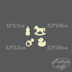 Чипборд Детский №2 мини от Katrin Craft