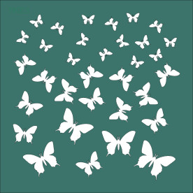 Трафарет "Метелики" 150 * 150мм від ScrapStudio