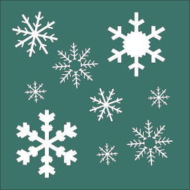 Трафарет "Снежинки" 150*150мм от ScrapStudio