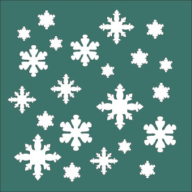 Трафарет "Сніжинки 2" 150 * 150мм від ScrapStudio