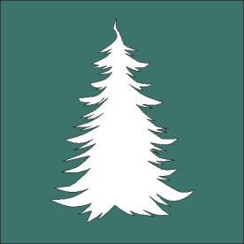 Трафарет "Ялинка" 80 * 80мм від ScrapStudio