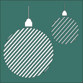 Трафарет "Новогодние шары"  80*80мм от ScrapStudio