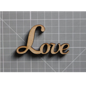 Дерев'яна фігурка Love 48 * 27 мм від ScrapStudio