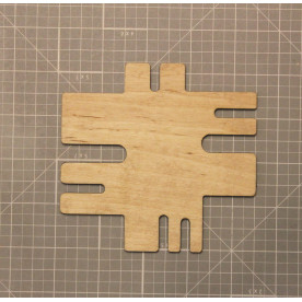 Деревянная заготовка для завязывания бантов 108*112 мм от ScrapStudio