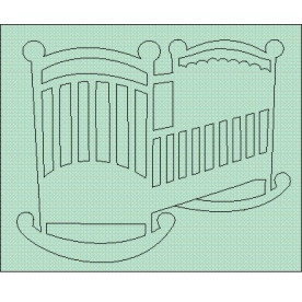 Набор чипбордов, Кроватка 7.5см*6см от ScrapStudio