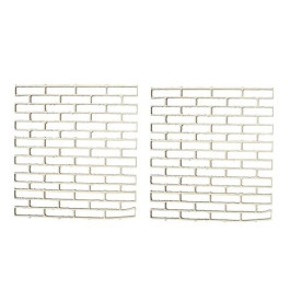 Вырубки из дерева Кирпичная стена размер 9,см, 2 шт.от Scrapberry's