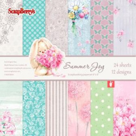 Набір паперу Літня радість 15х15 см 24 листа від ScrapBerry's.