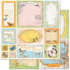 Двосторонній скраппапір Country Garden Cutouts від Bo Bunny