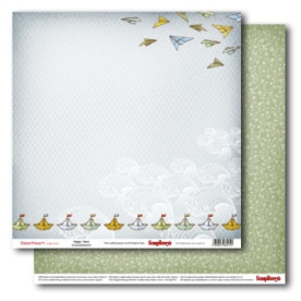 Двусторонняя бумага Мальчик и девочка Счастливое время  30,5х30,5 см от ScrapBerry's