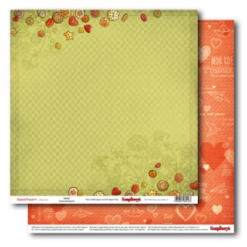 Двусторонняя бумага Мальчик и девочка Детская любовь 30,5х30,5 см от ScrapBerry's