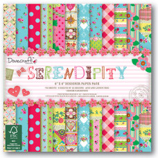 Набір паперу Serendipity 15х15 см 12 аркушів від Dovecraft
