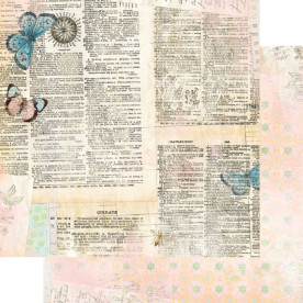 Двосторонній скраппапір Country Garden Almanac від Bo Bunny