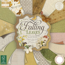 Набір паперу Falling Leaves 30х30 см 16 аркушів від First Edition