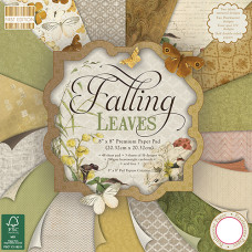 Набор бумаги Falling Leaves 20х20 см 16 листов, First Edition